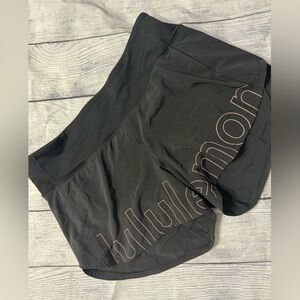 lululemon athletica Black Athletic Shorts Hotty Lined Size 6
